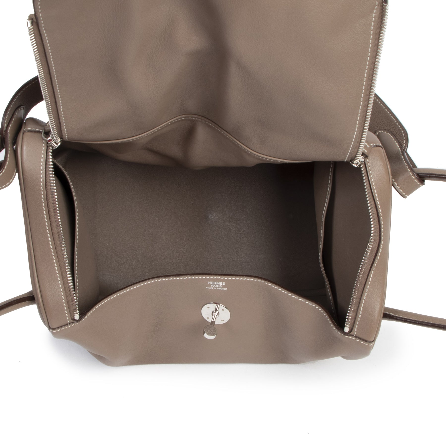 Hermès Lindy 34 Etoupe Swift PHW