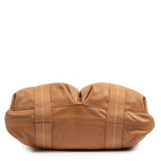 Authentic secondhand Hermès Orange Leather Caravan Tote designer bags fashion luxury vintage webshop safe secure online shopping designer high end brands