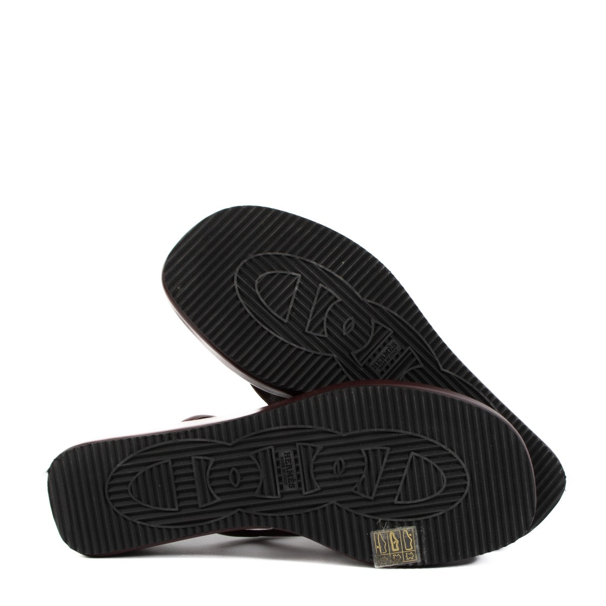 shop 100% authentic second hand Hermès Burgundy Gipsy Sandals - Size 40 on Labellov.com