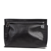 Authentic second-hand vintage Loewe Black T Pouch Medium buy online webshop LabelLOV