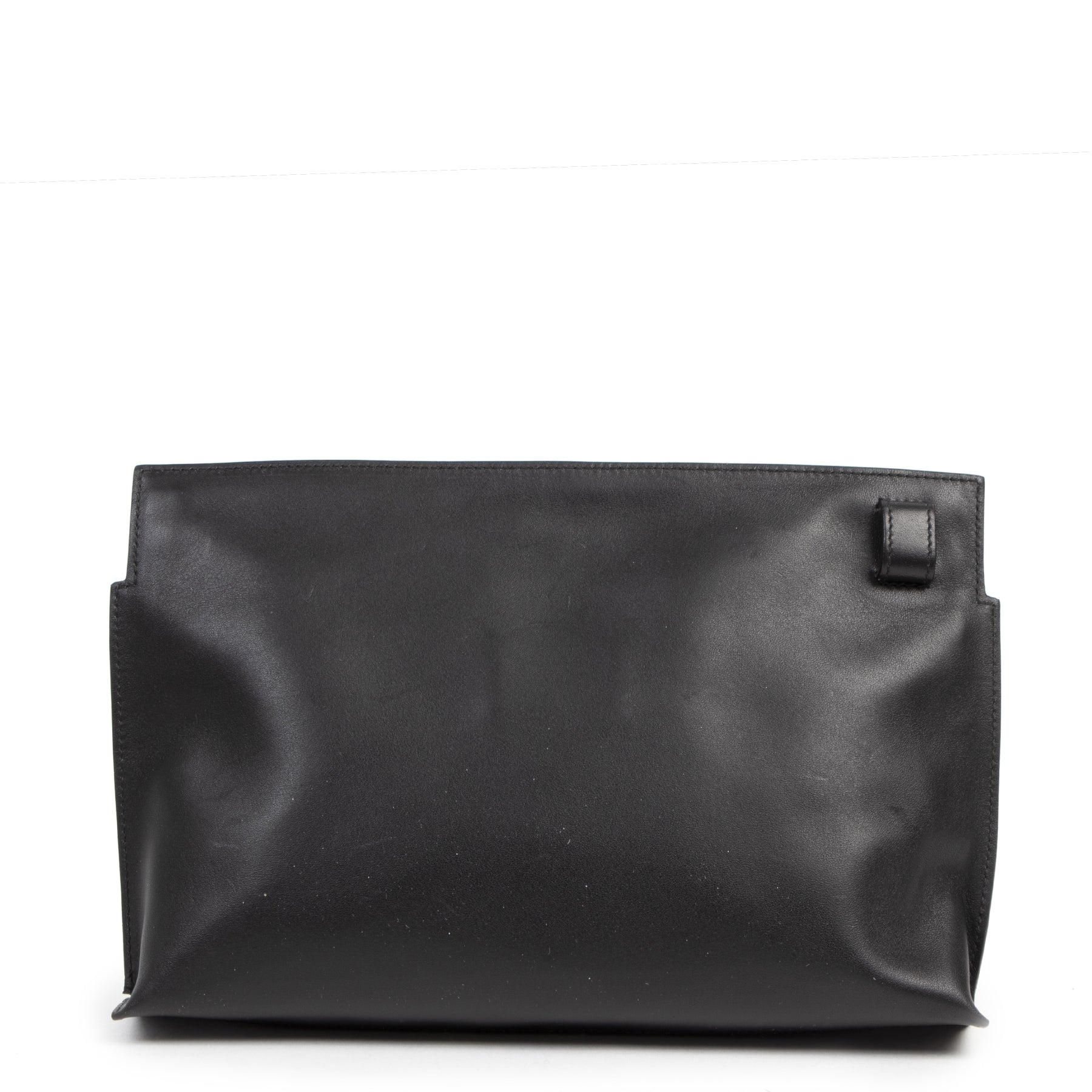 Authentieke tweedehands vintage Loewe Black T Pouch Medium koop online webshop LabelLOV