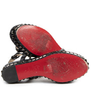 Authentic secondhand Louboutin Cataclou Black Studded Platform Sandal - Size 39 designer shoes accessories fashion luxury vintage webshop safe secure online shopping high end brands