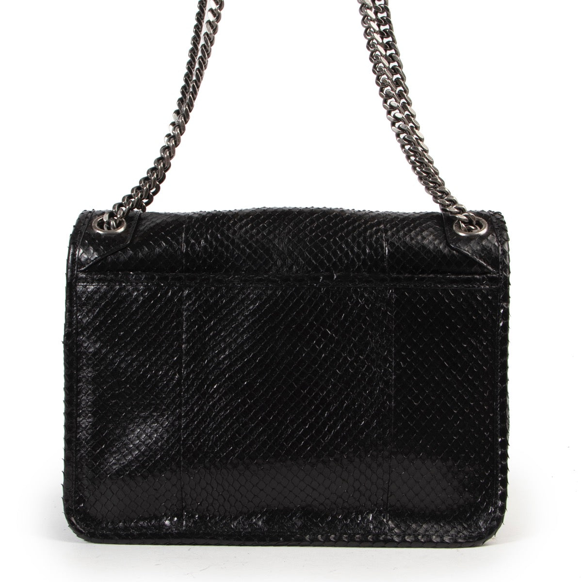 Buy this Saint Laurent Niki Genuine Anaconda Shoulder Bag in perfect condition at Labellov in store and online. Koop deze Saint Laurent Niki Genuine Anaconda Schouder Tas in perfecte staat bij Labellov in winkel en online.