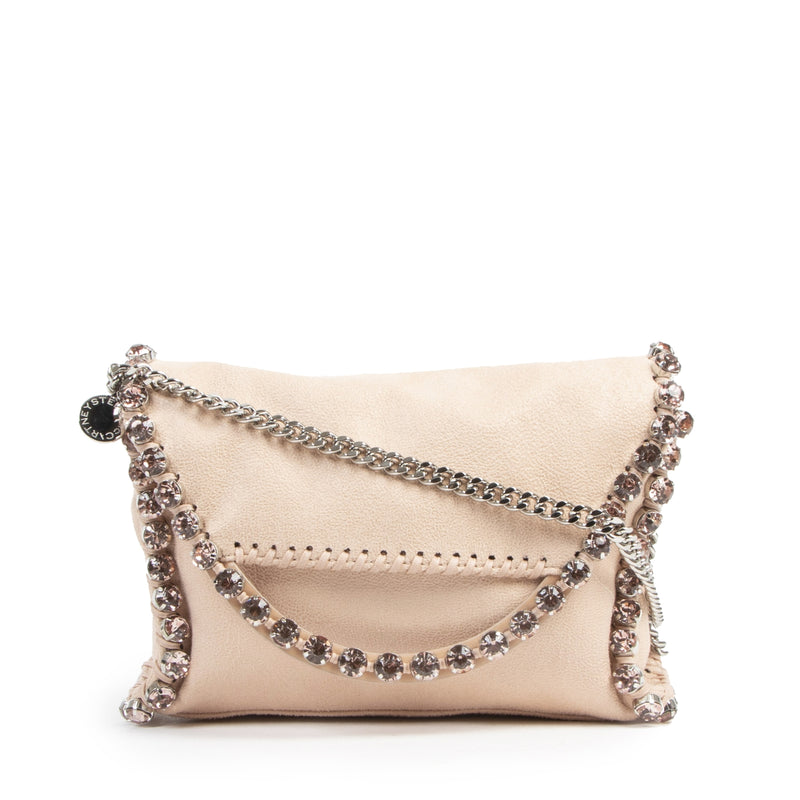 kkoop veilig onlien tegen de beste prijs Stella McCartney Pink Suede Diamond Clutch