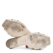 Authentic secondhand Saint Laurent Golden Tribute Slides - Size 39 designer shoes flats accessories fashion luxury vintage webshop high end brands safe secure online shopping