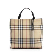 Authentic second-hand vintage Burberry Nova Check Print Tote buy online webshop LabelLOV