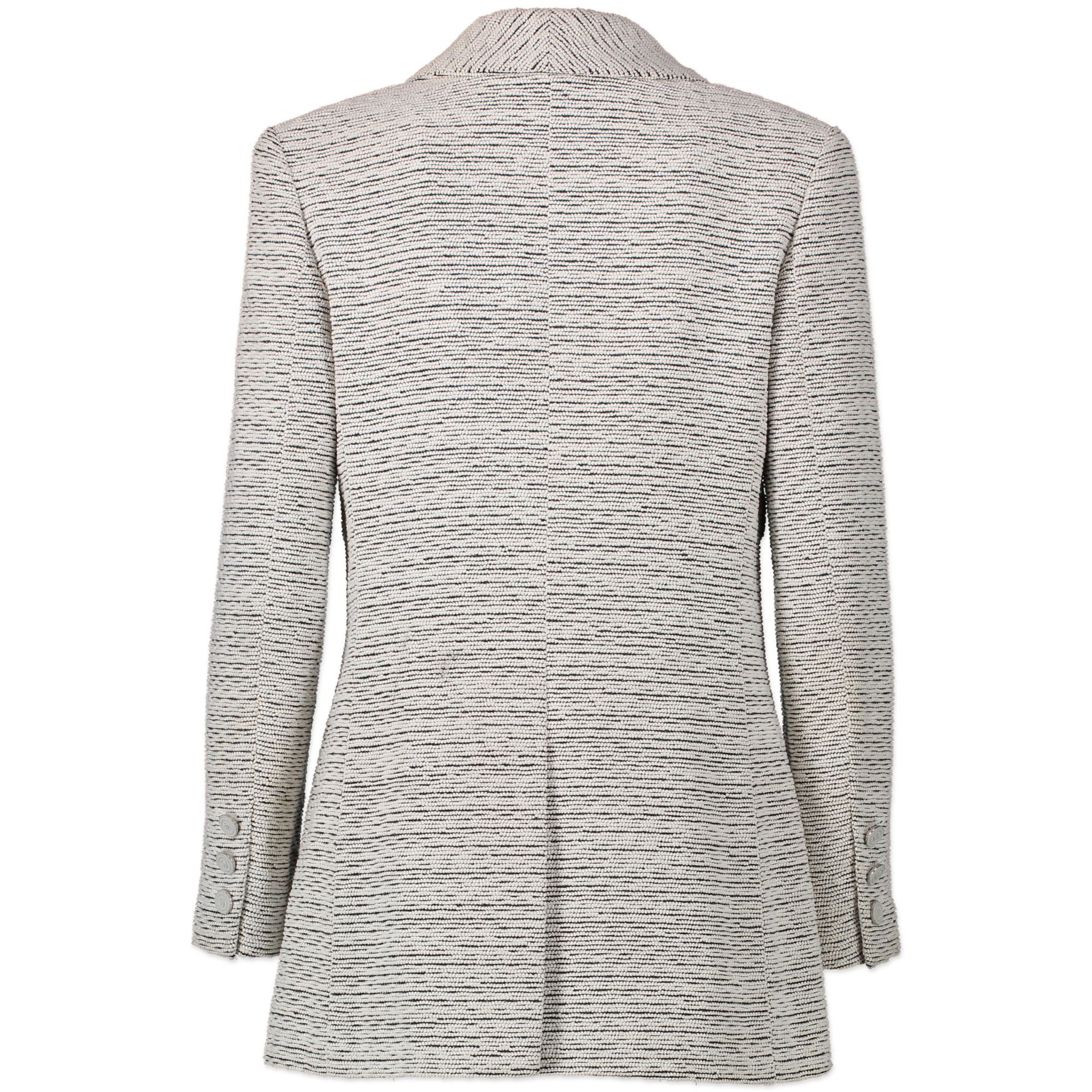 Chanel White Textured Blazer pour le meilleur prix chez Labellov à Anvers Belgique