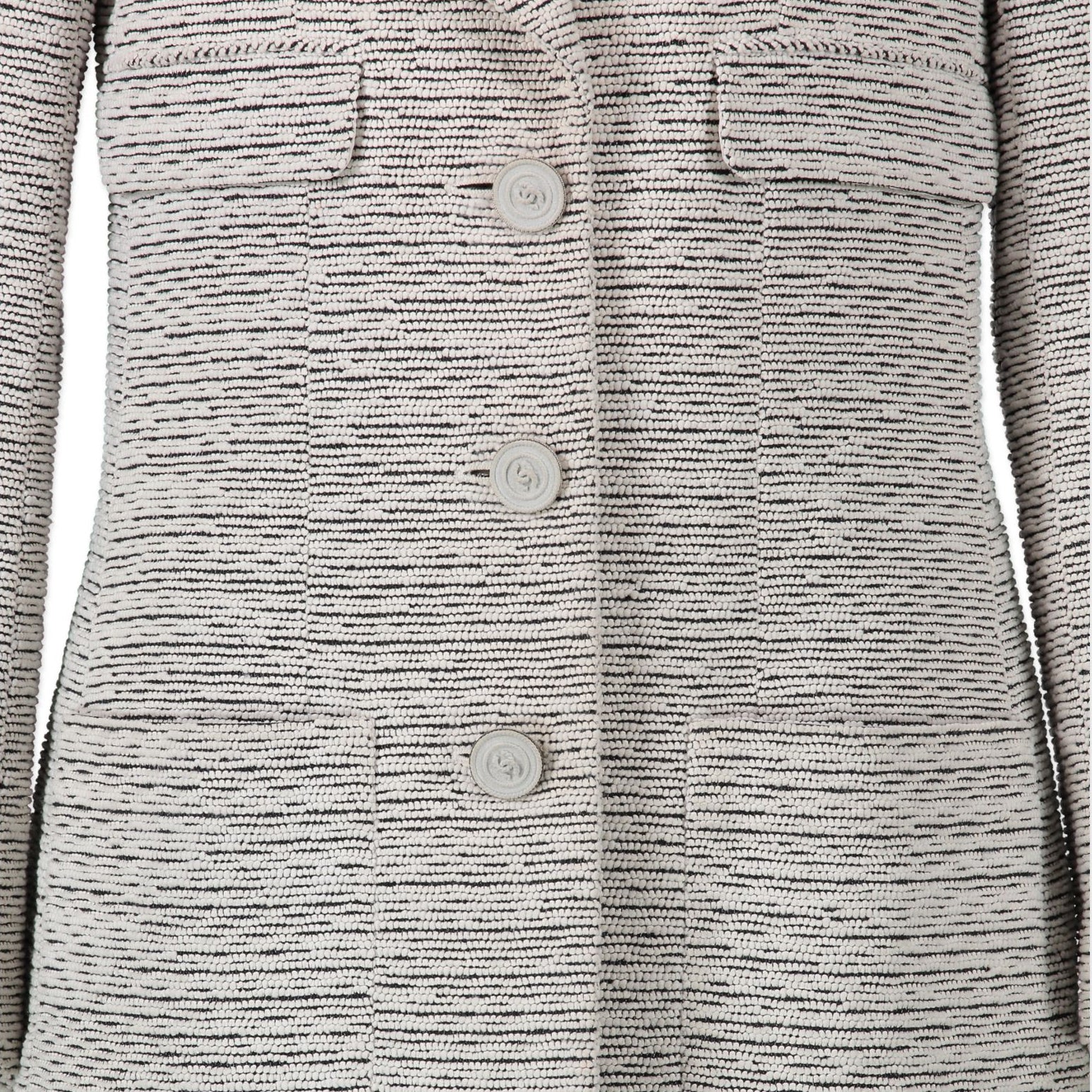 Chanel White Textured Blazer