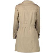 Chanel Beige Tweed Trimmed Trench Coat for sale online