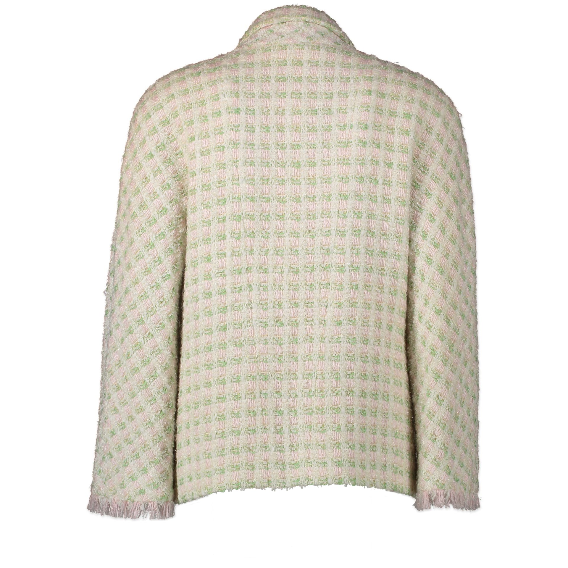 Authentique seconde-main vintage Chanel Checked Tweed Jacket - Size 40 achète en ligne webshop LabelLOV