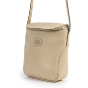 Authentic second-hand vintage Delvaux Macao Cream Leather Crossbody Bag buy online webshop LabelLOV