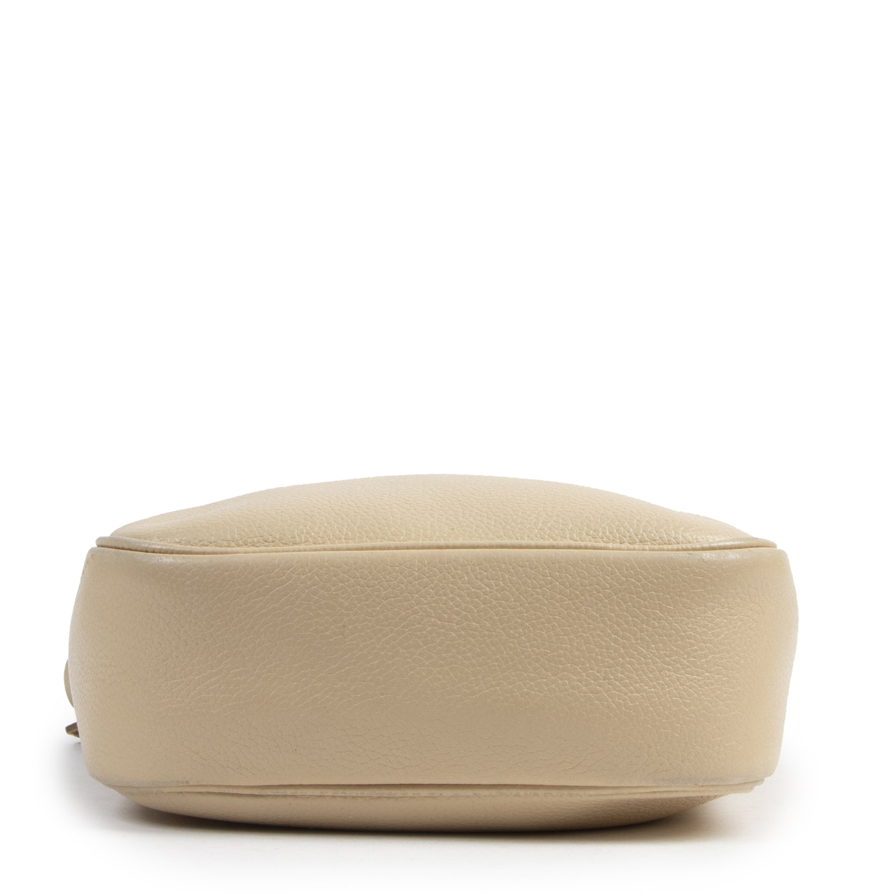 Authentic second-hand vintage Delvaux Macao Cream Leather Crossbody Bag buy online webshop LabelLOV