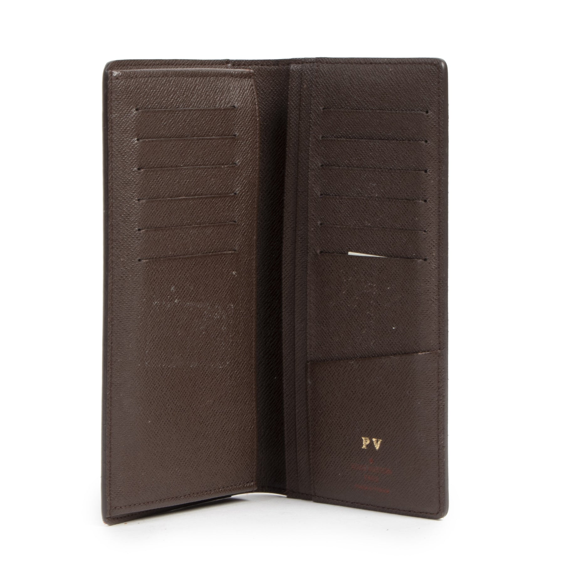 Koop uw authentieke Louis Vuitton Damier Ebene Brazza Wallet