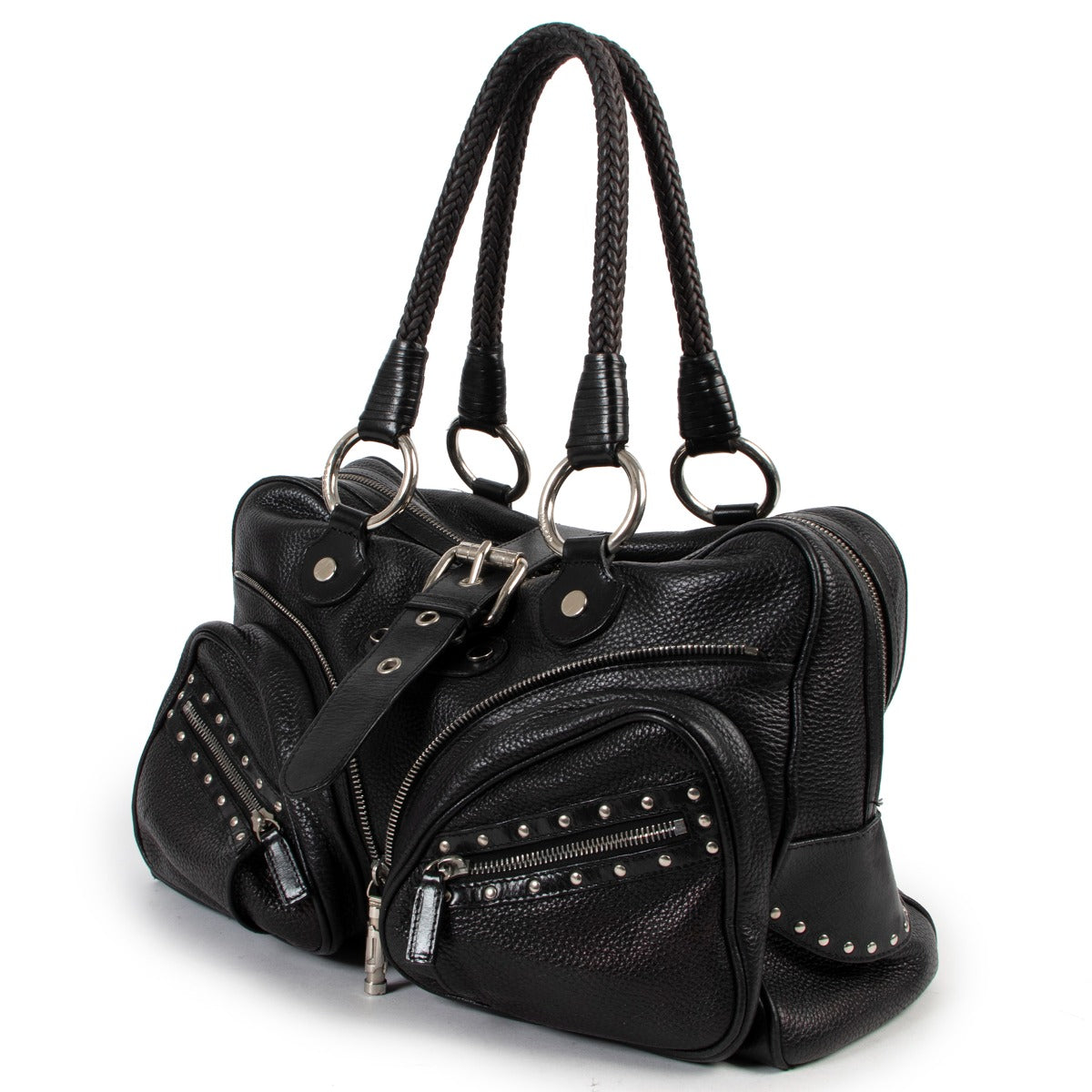 Versace Black Shoulder Bag now available at Labellov. Secondhand vintage luxury designer items. Buy and sell your designer items for a reasonable price such as Versace online or in store