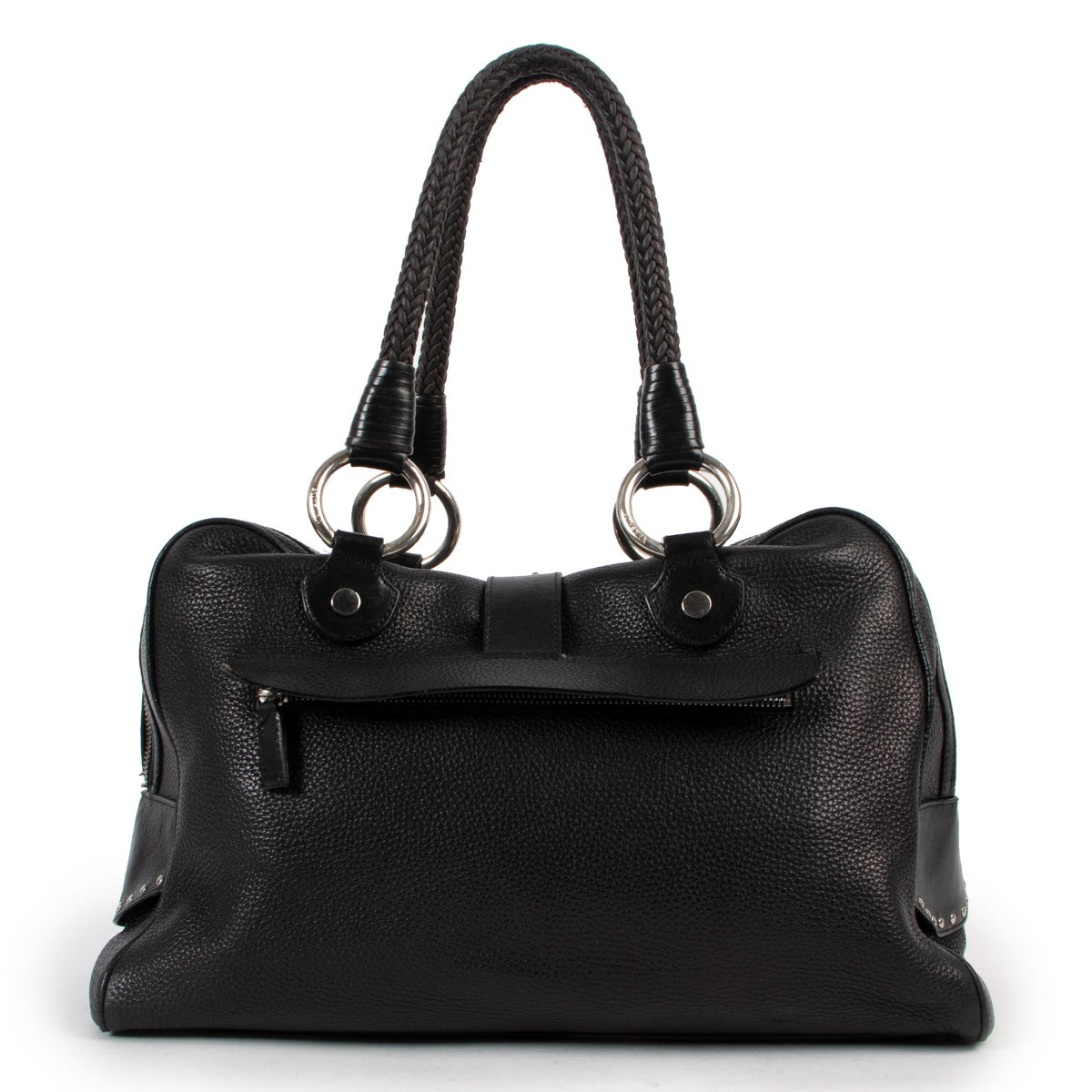 Versace Black Shoulder Bag now available at Labellov. Secondhand vintage luxury designer items. Buy and sell your designer items for a reasonable price such as Versace online or in store