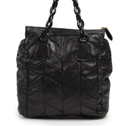 Authentique seconde-main vintage Miu Miu Black Leather Top Handle Bag achète en ligne webshop LabelLOV