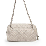 Authentieke tweedehands vintage Prada Beige Nylon Shoulder Bag koop online webshop LabelLOV