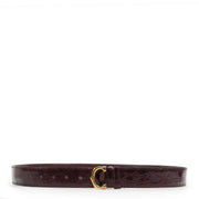 Authentique seconde-main vintage Cartier Burgundy Crocodile Les Must de Belt - Size 81cm - 89cm achète en ligne webshop LabelLOV