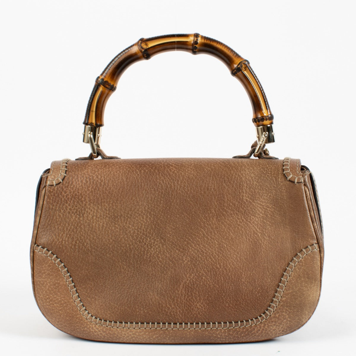 Gucci Brown Leather Medium New Bamboo Bag