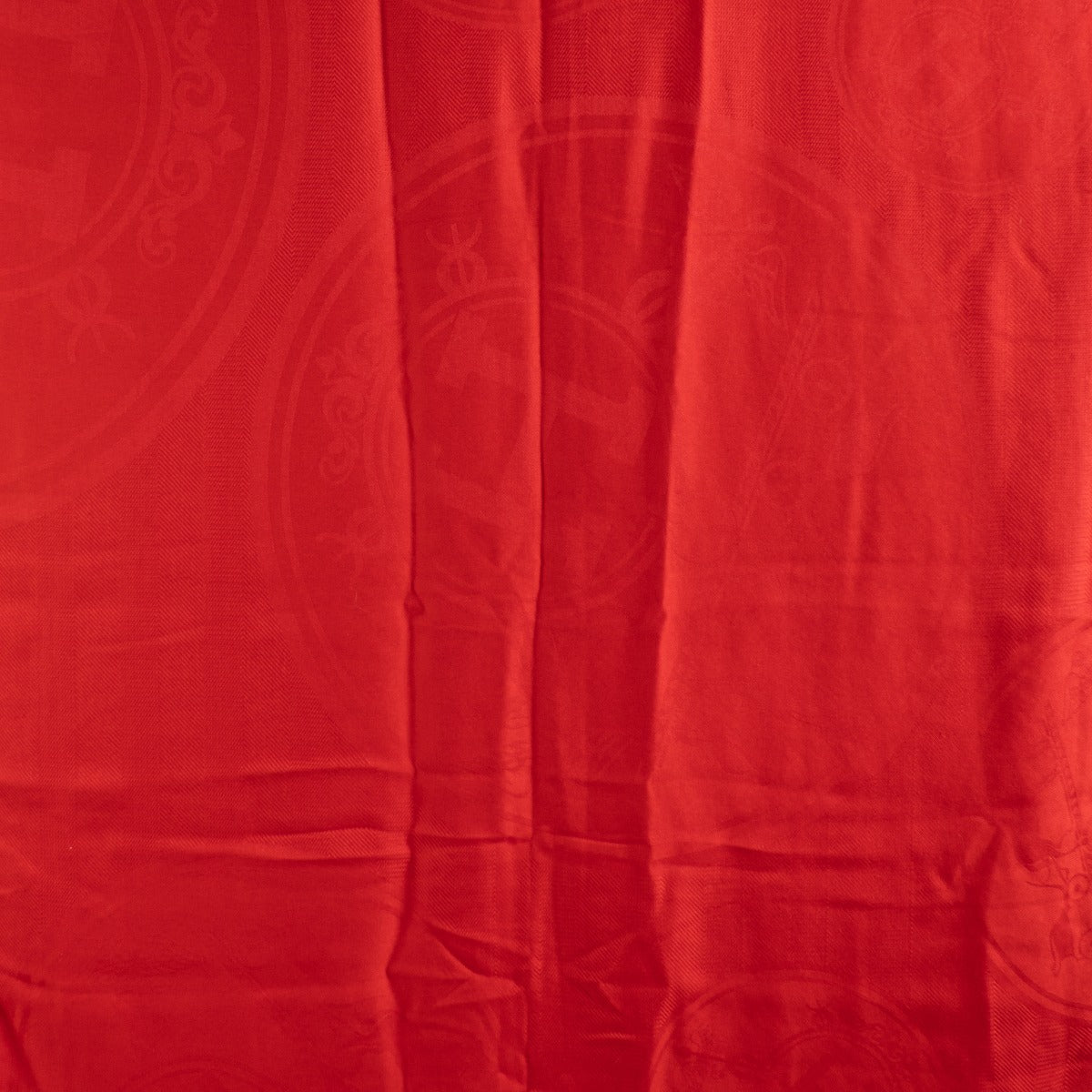 Hermès Red Cashmere New Libris Stole Scarf