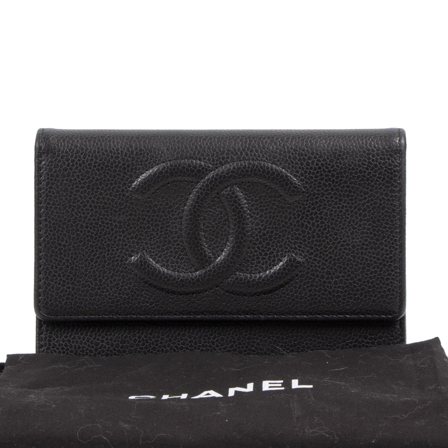 Chanel CC Black Caviar Wallet