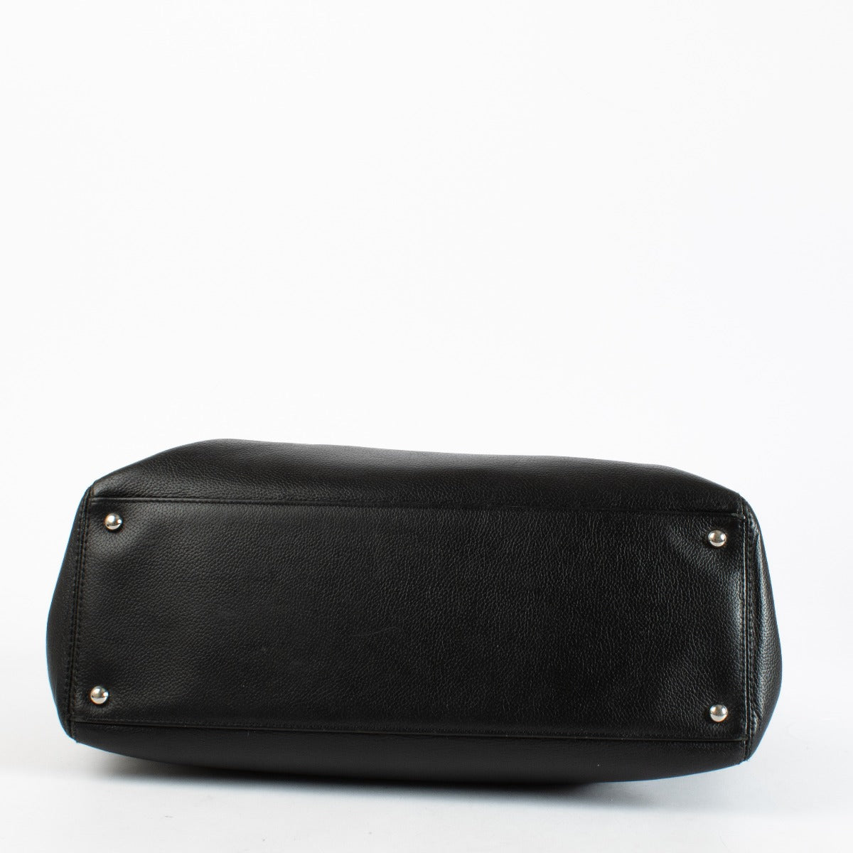 Chanel Black Executive Shoulder Bag in smooth leather with silver-tone hardware, authenticity card, dust bag, and removable pouch available at Labellov.com