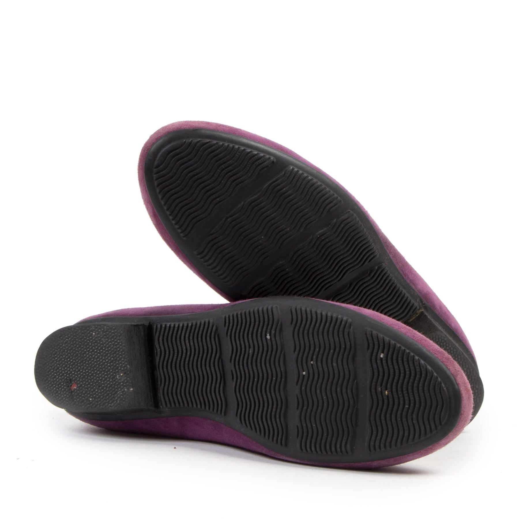 Authentique seconde-main vintage Hogan Purple Suede Ballet Flats - Size 36 achète en ligne webshop LabelLOV