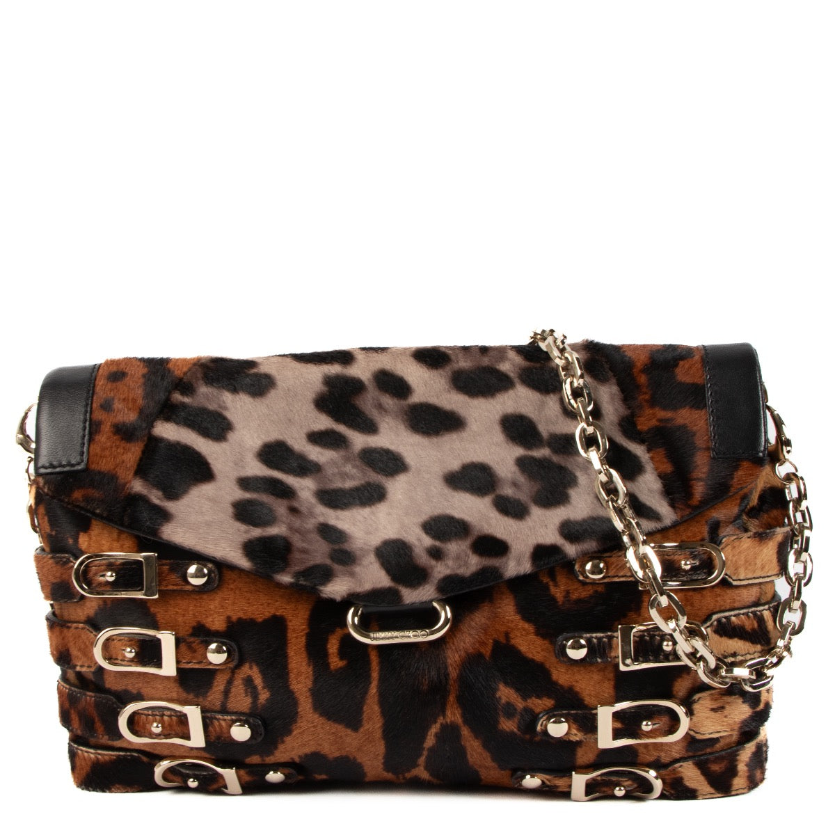 Shop safe online at Labellov in Antwerp, Brussels and Knokke this 100% authentic second hand Jimmy Choo Leopard Pony Hair Shoulder Bag. Veilig online tweedehands authentieke Jimmy Choo Leopard Pony Hair Shoulder handtas kopen bij Labellov.