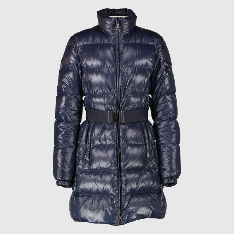 Prada Blue Belted Down Jacket - Size IT40