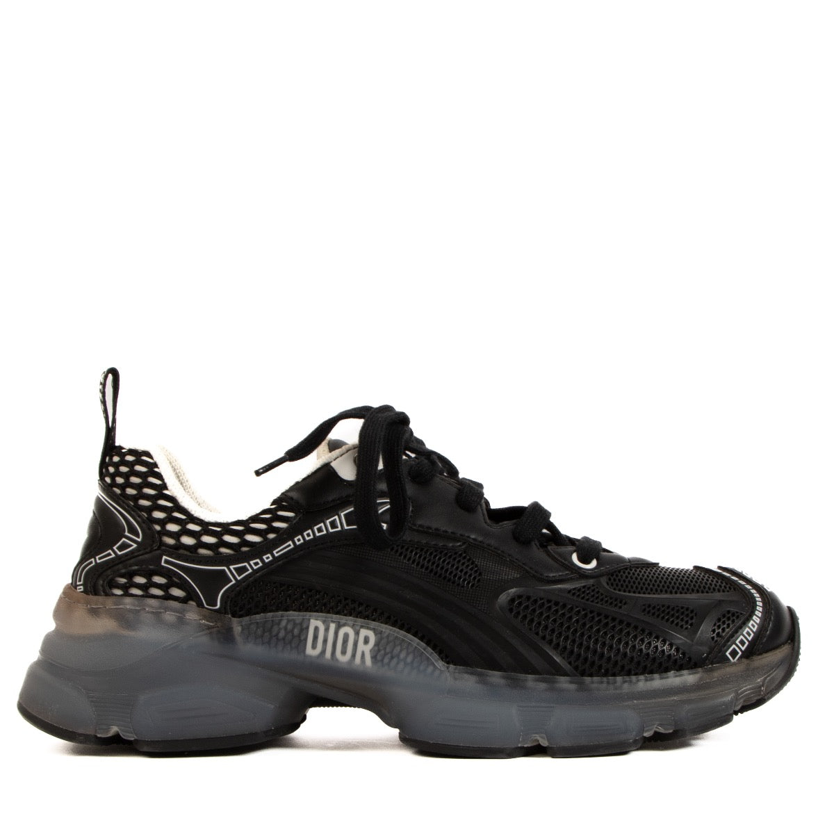 Buy real authentic Christian Dior Black Vibe Sneakers in very good condition safe online at labellov.com