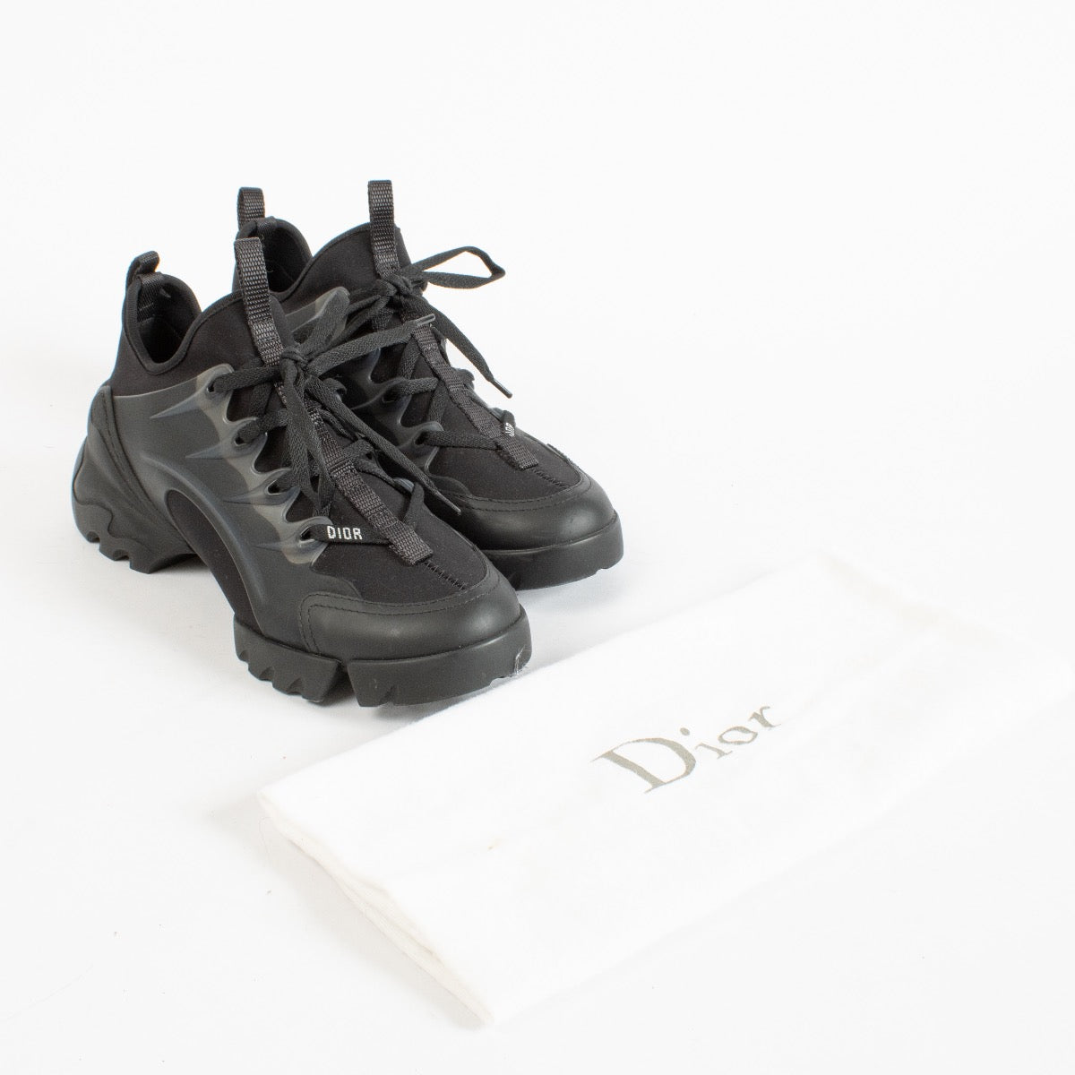 shop 100% authentic second hand Christian Dior Black D-Connect Sneakers - Size 37 1/2 on Labellov.com