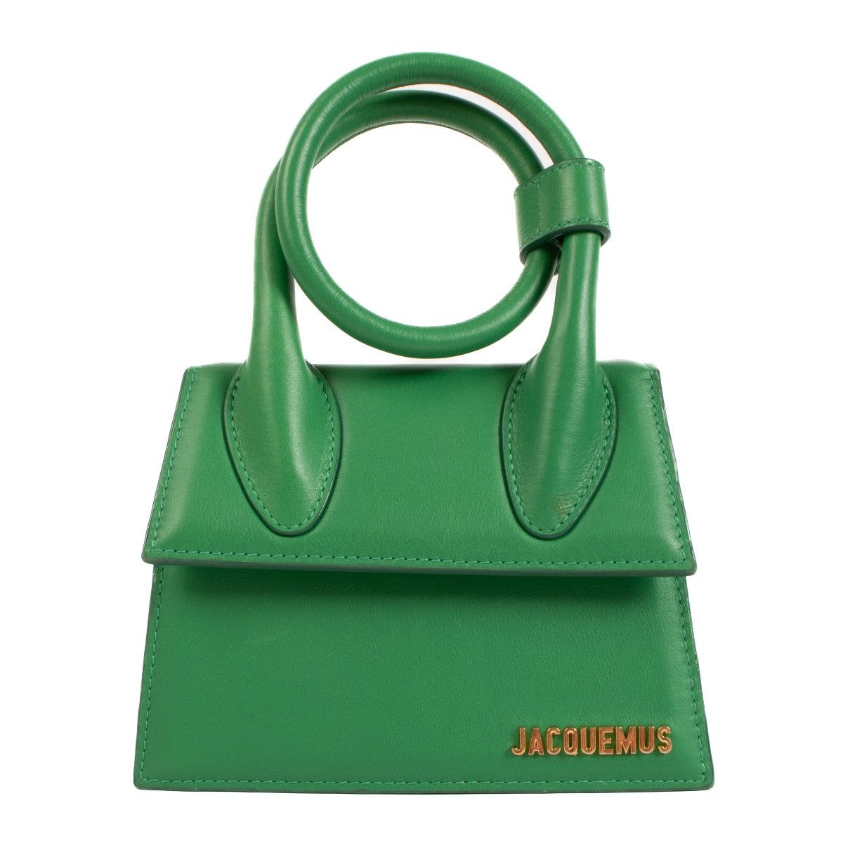 Shop safe online at Labellov in Antwerp, Brussels and Knokke this 100% authentic second hand Jacquemus Green Le Chiquito Noeud