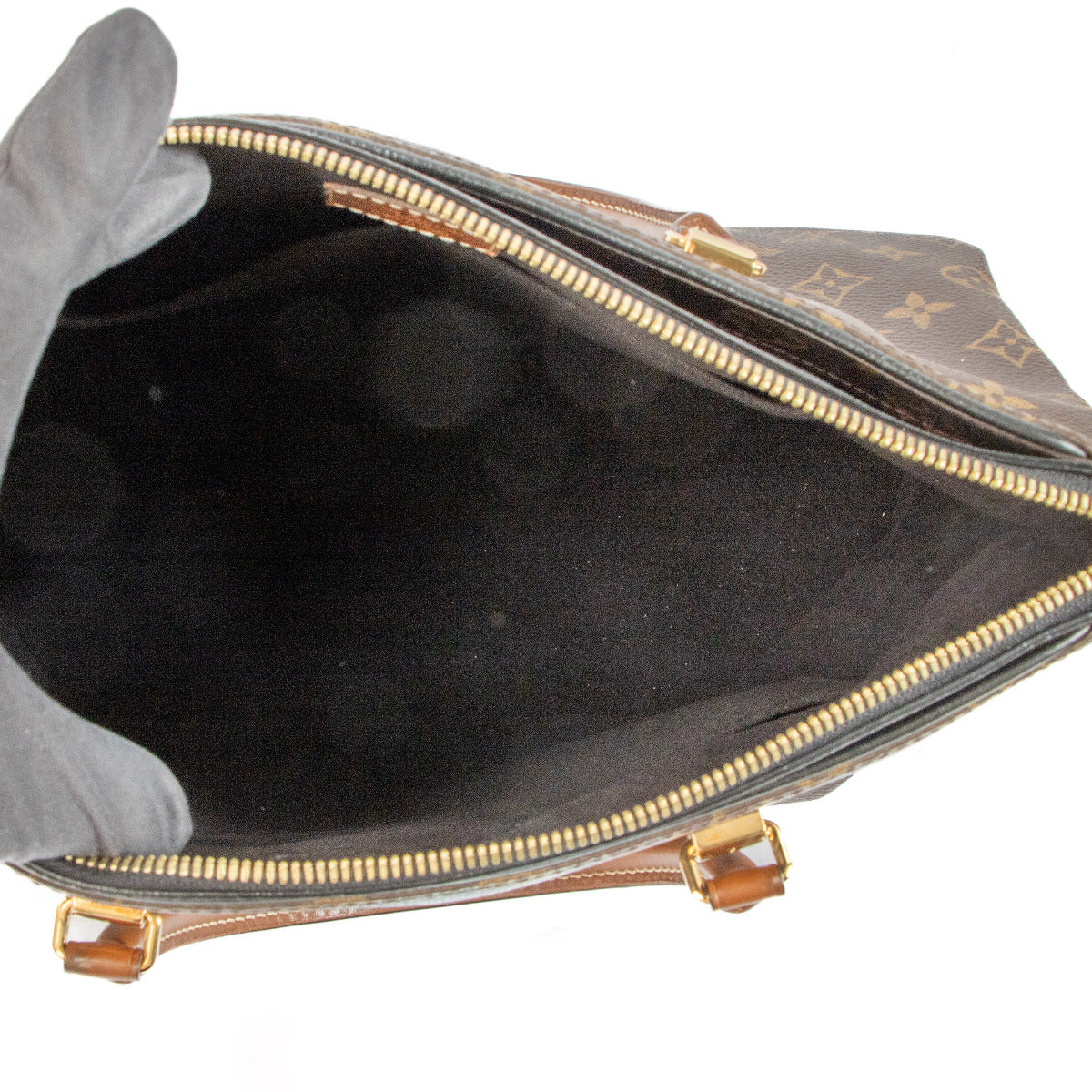 Sac Pallas Louis Vuitton en toile Monogram noire