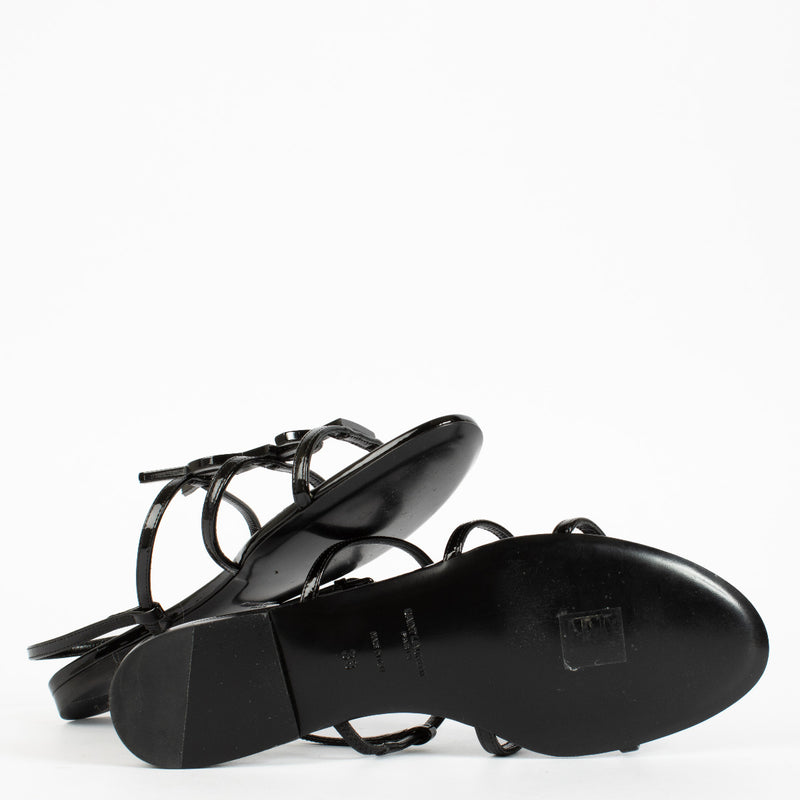 Sandales Cassandre Saint Laurent noires