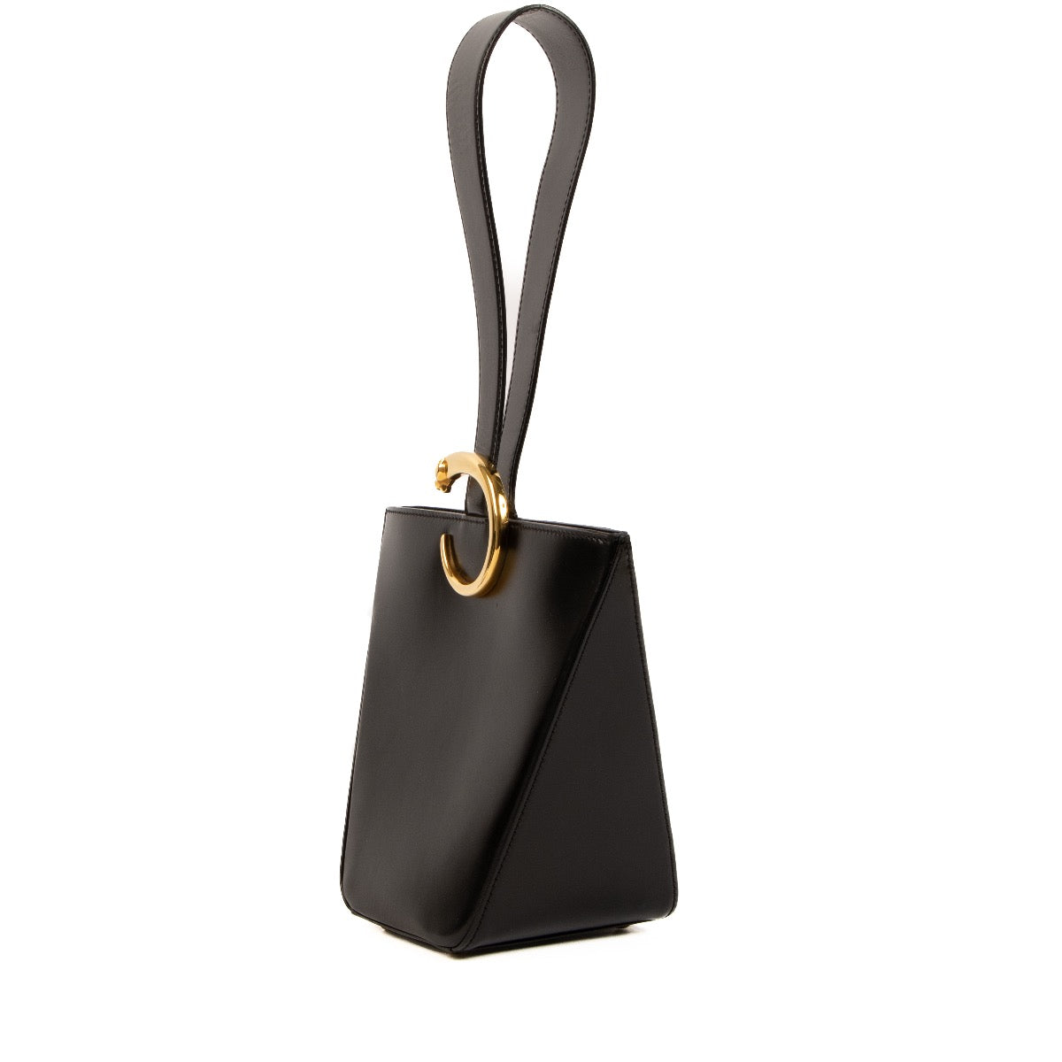 Shop 100% authentic second-hand Cartier Vintage Panthère Box Leather Top Handle Bag on Labellov.com