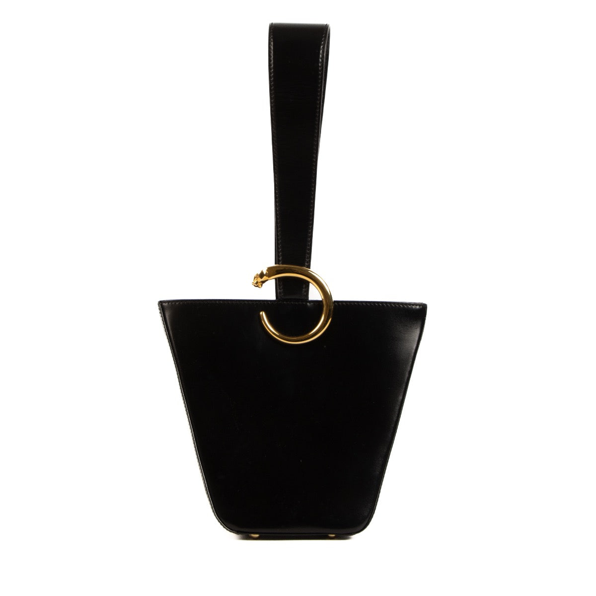 Shop 100% authentic second-hand Cartier Vintage Panthère Box Leather Top Handle Bag on Labellov.com