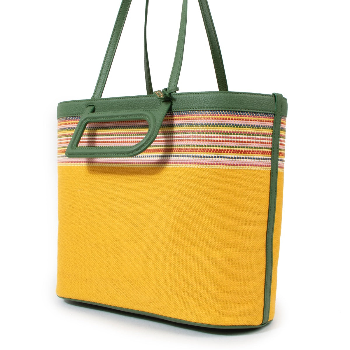 Buy an authentic second hand Delvaux D to D MM Toile Sangle Taurillon Empire Shoulder Bag in very good condition at Labellov.com