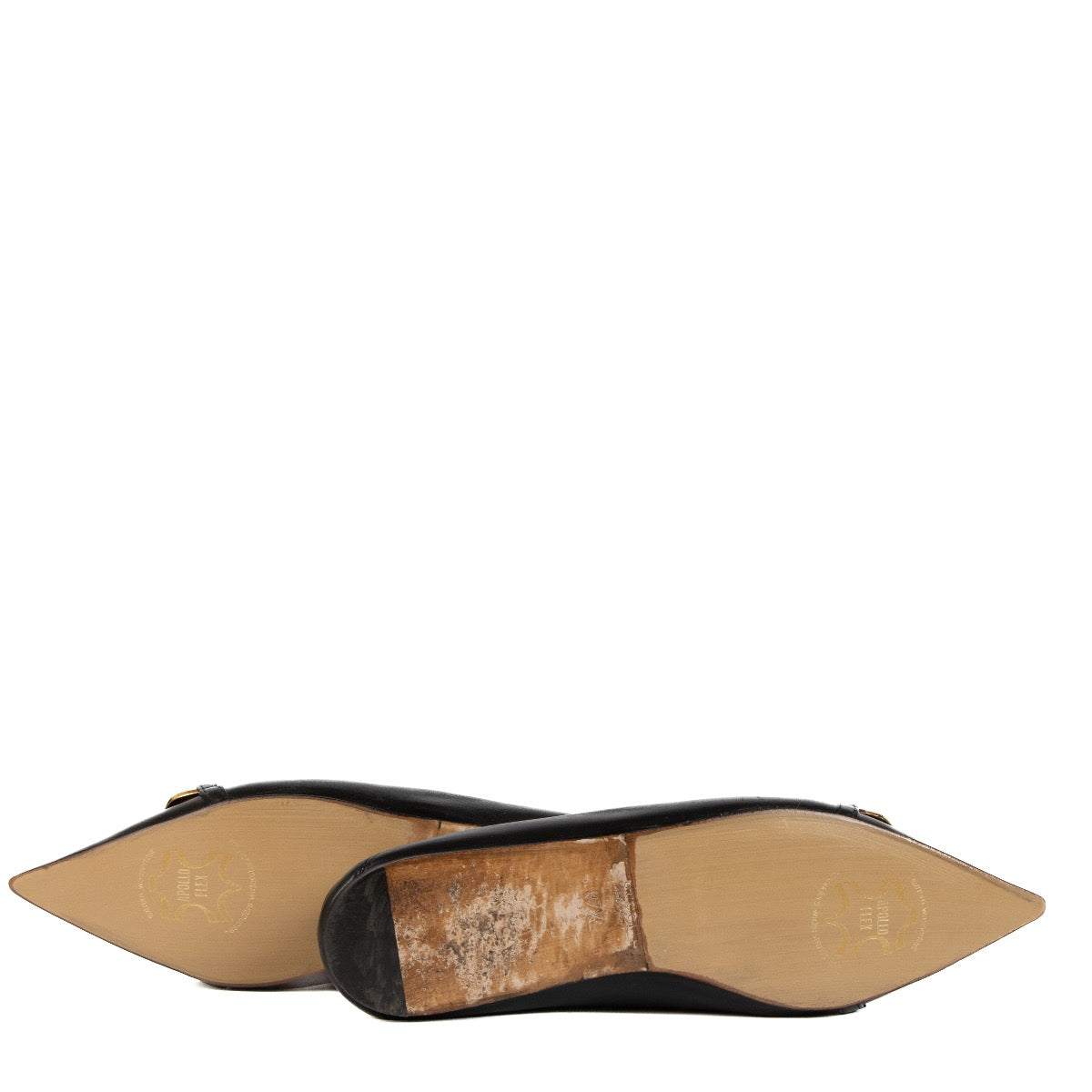 Shop 100% authentic second-hand Gucci Black Horsebit Ballet Flats - Size 37 1/2 on Labellov.com
