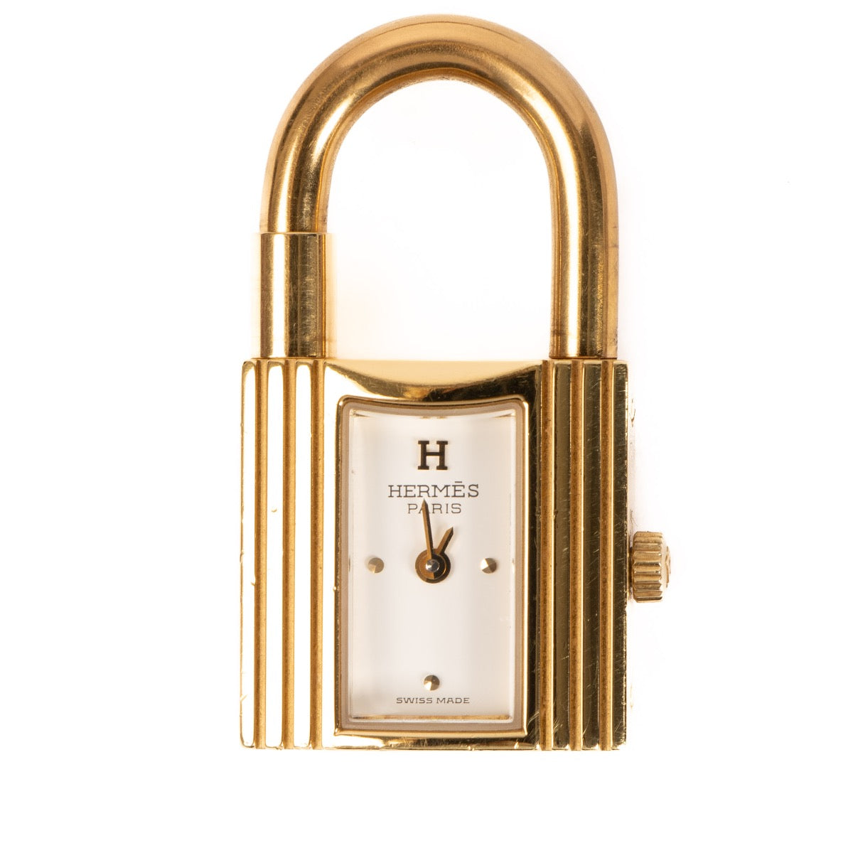 Shop 100% authentic second-hand Hermès Kelly Gold and Black Watch on Labellov.com