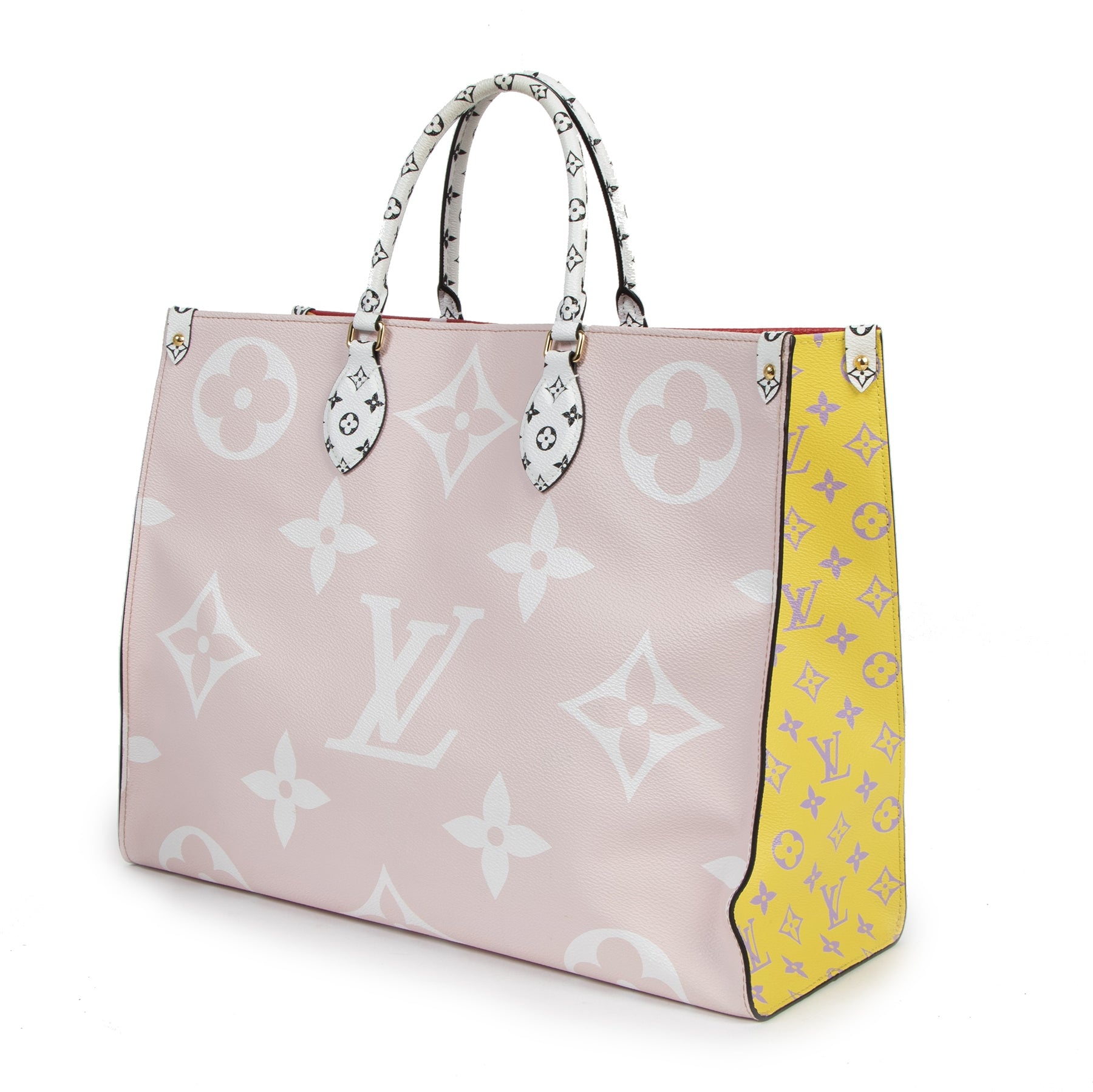 Authentique seconde-main vintage Louis Vuitton Giant On The Go Rouge Tote Bag achète en ligne webshop LabelLOV