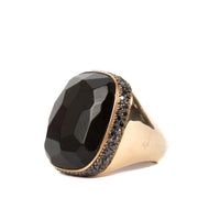 shop 100% authentic second hand Pomellato Jet/Black Diamonds/Yellow Gold Victoria Ring on Labellov.com