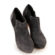 Shop authentic second hand Casadei Suede Platform Ankle Boots At Labellov for the best price