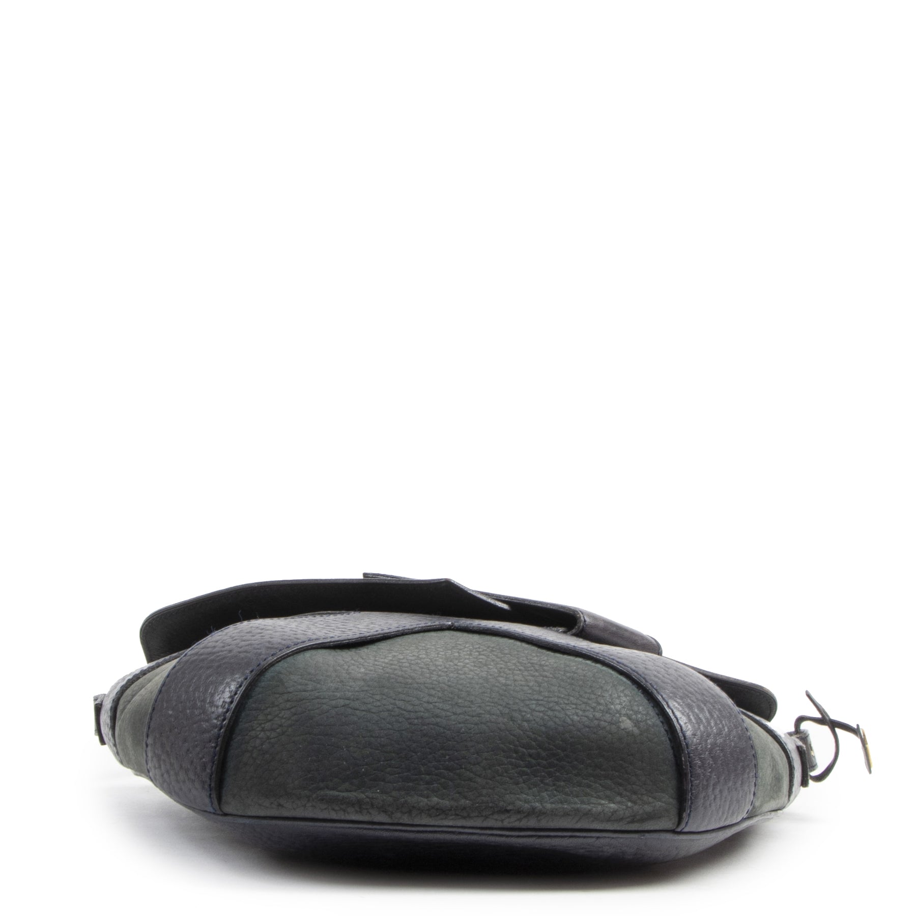Authentieke Tweedehands Delvaux Blue Leather Crossbody designer bags fashion luxury vintage webshop safe secure online shopping