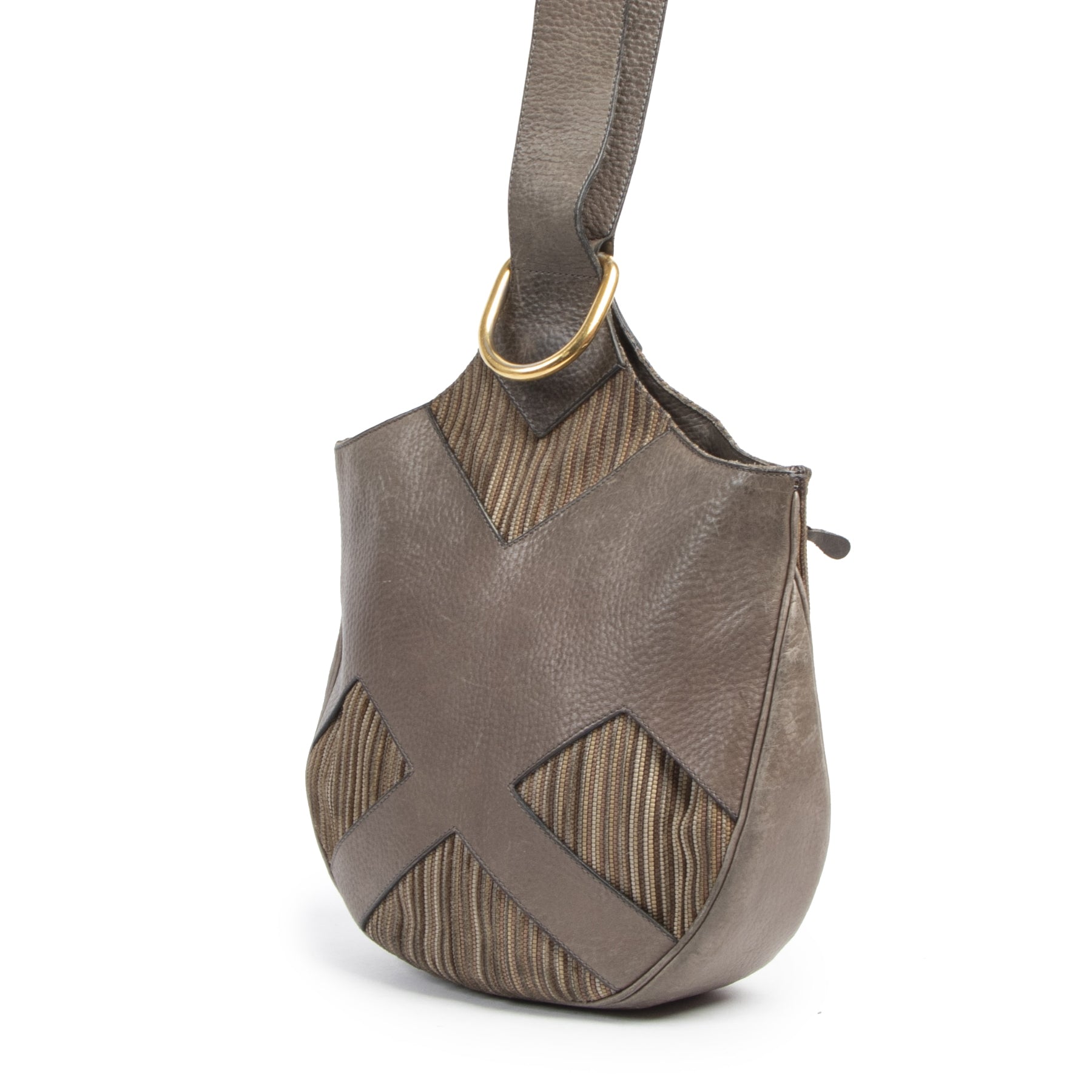 Delvaux Toile De Cuir Shoulder Bag