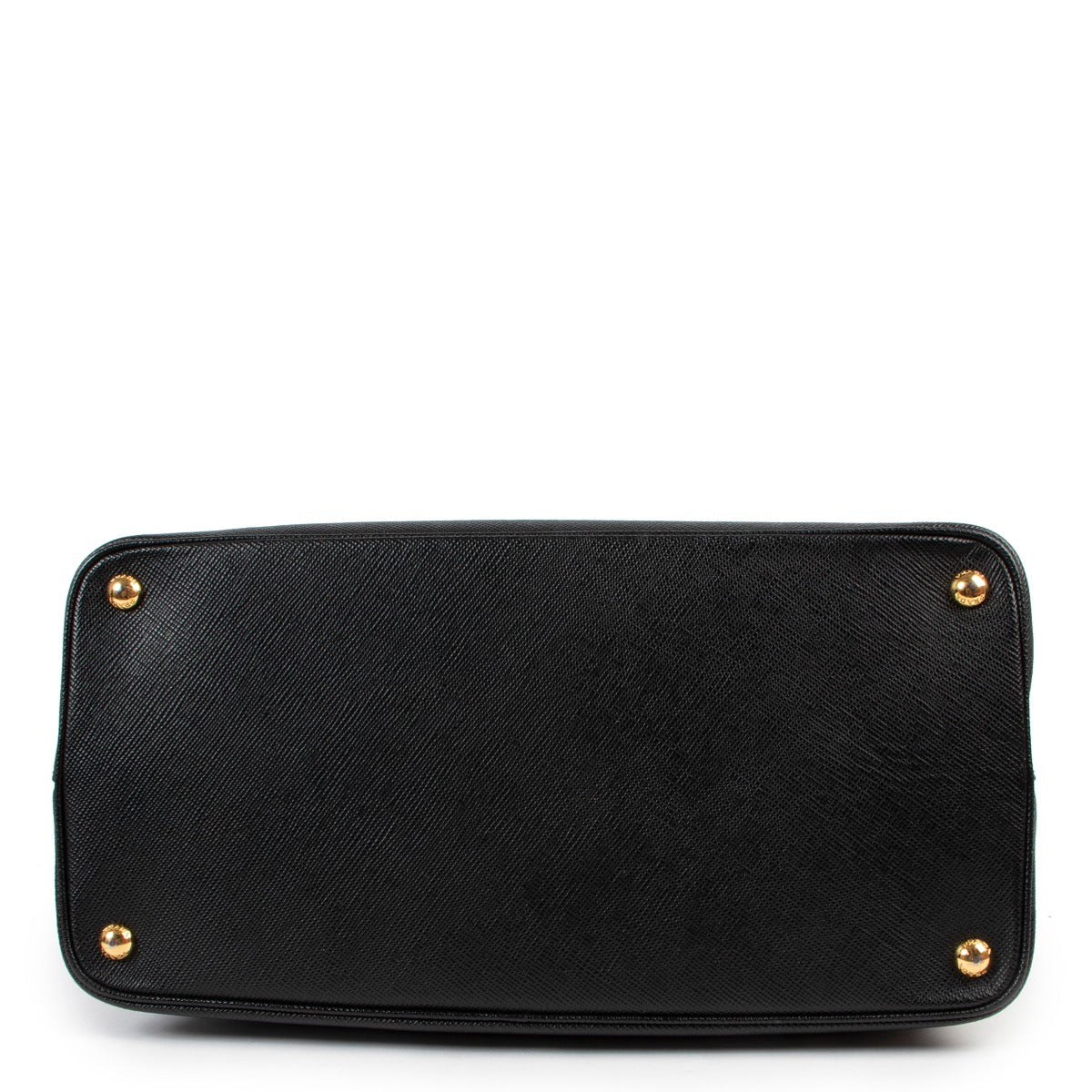 Shop authentic second hand luxury designer Prada Black Large Saffiano Leather Double Bag at Labellov.