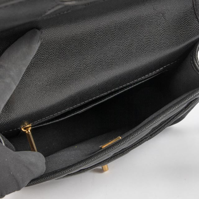 Chanel 25B Black Lucky Clover School Memory Backpack