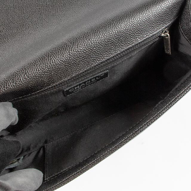Chanel Black Caviar Large Boy Chanel Bag