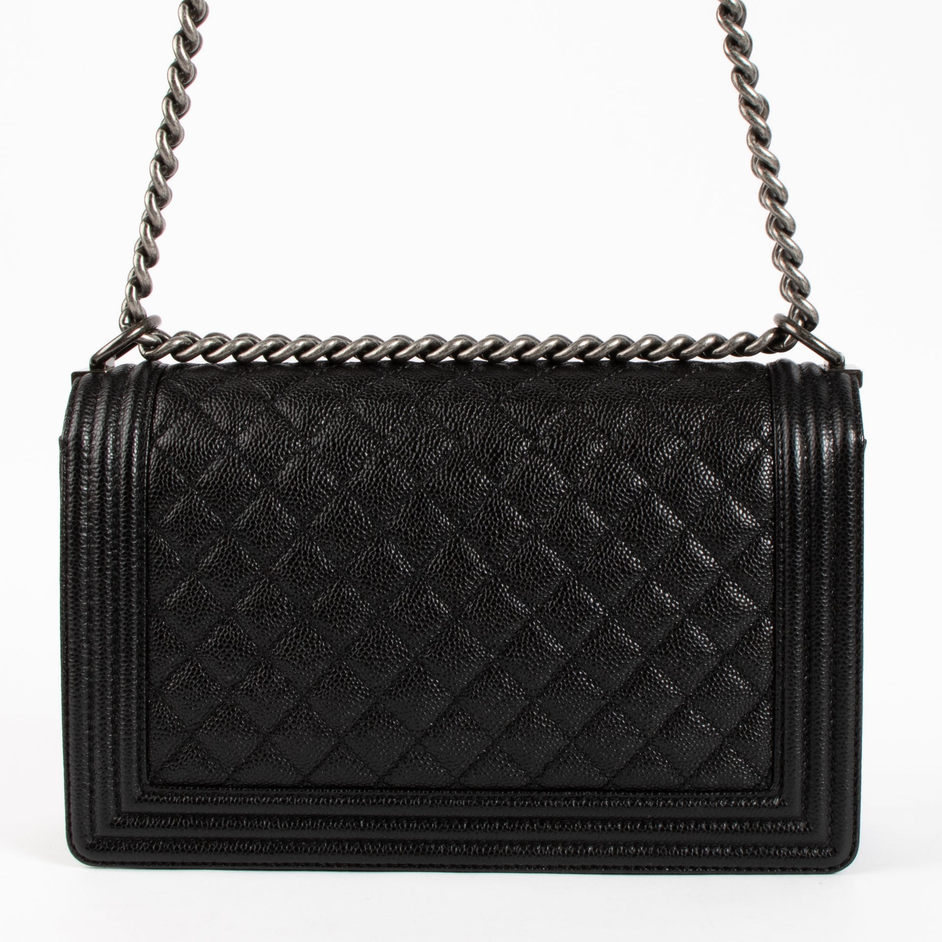 Chanel Black Caviar Large Boy Chanel Bag