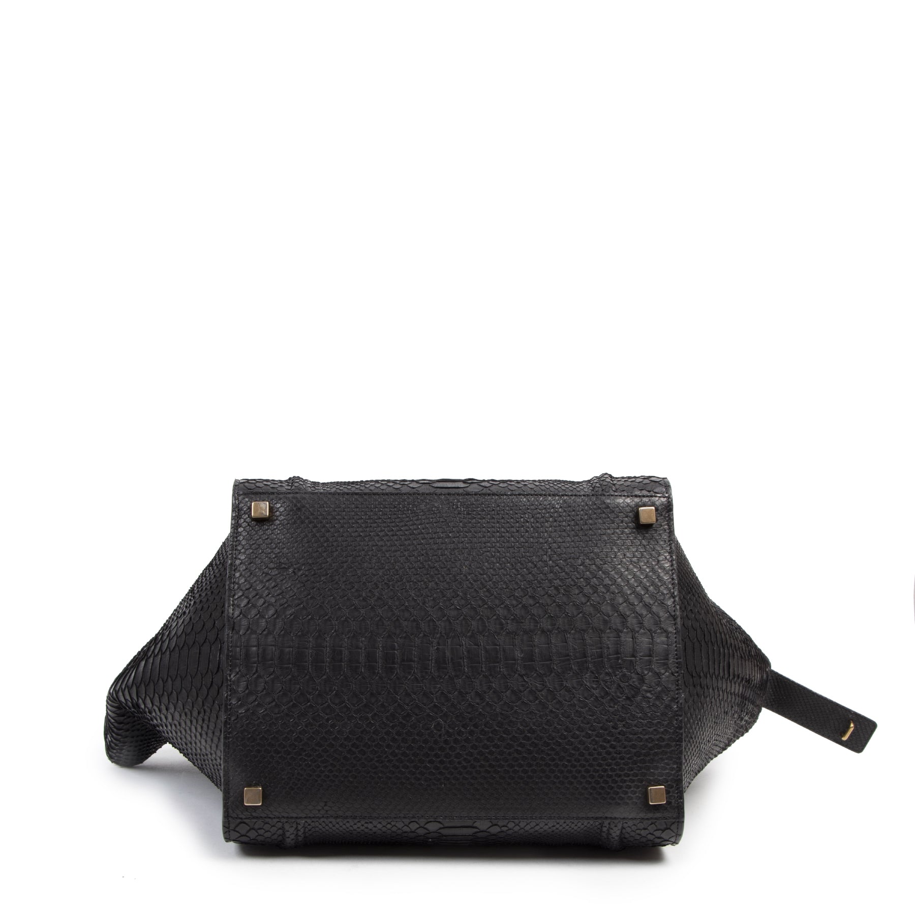 Celine Black Python Phantom Luggage Tote kopen en verkopen aan de beste prijs
