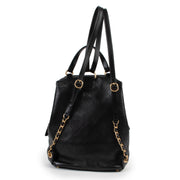 Shop safe online at Labellov in Antwerp this 100% authentic Chanel Black Quilted Lambskin Backpack
